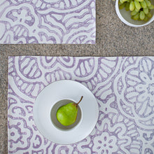 Load image into Gallery viewer, Linen Purple Table Mat
